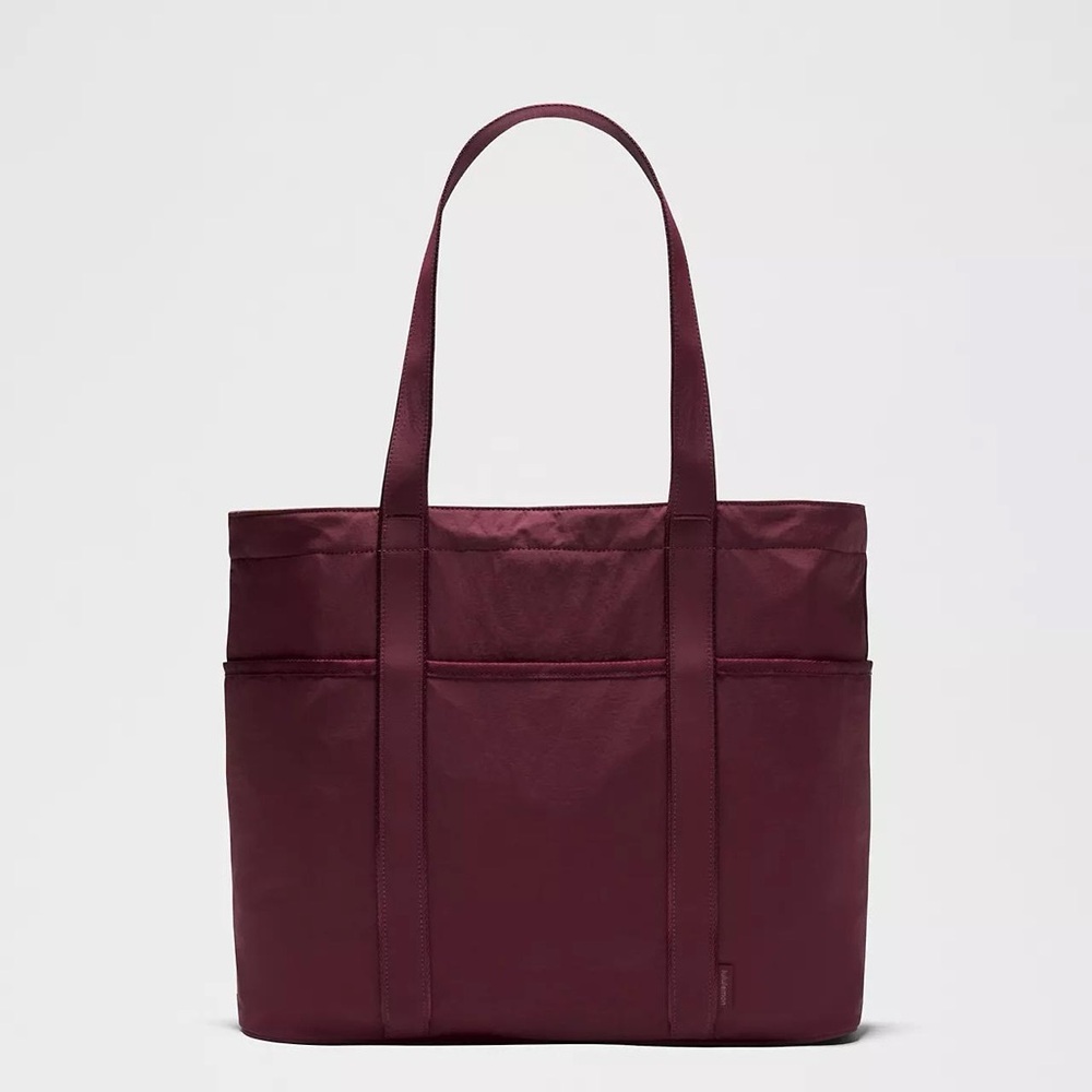 Lululemon Daily Multi-Pocket Tote Bag 20L- Burgundy Bay - Picture 10 of 11
